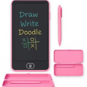 Radha Madhav Toys Radha Madhav Magic Slate 8.5-Inch LCD Writing Tablet with Stylus Pen, for Drawing, Playing, Noting by Kids & Adults, Black