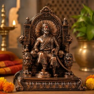 Chhatrapati Shivaji Maharaj Sitting on Throne Statue |