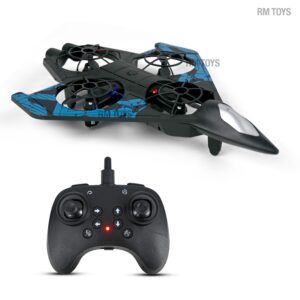 Radha Madhav Toys 4-Propeller Remote Control Drone Toy with LED Lights & Easy Flight Controls