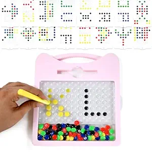 Kids Educational Peg Board Mosaic Puzzle Game – Color Matching Learning Toy for Children